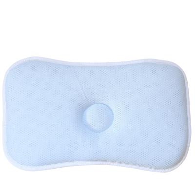 China Anti-Apnea Professional Fabrics 3d Air Washable Concave Mesh Baby Flat Head Shaping Pillow for sale