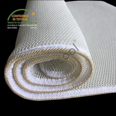 China Modern Breathable Cooling 3d Spacer Mesh Fabric Sofa Pads , Topper Mattress for sale