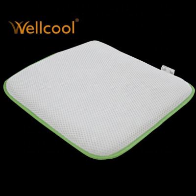 China Cooling Massage Green Edge 3d Spacer Mesh Chair Cushion for sale