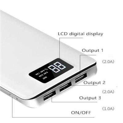 Κίνα LED Display 2021 New LCD Digital Display 20000mah Power Bank 3USB Ports Portable Power Bank For Smart Phones προς πώληση