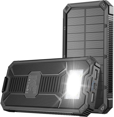 Cina Hot Selling 2021 Support Fast Charging Solar Panel Power Bank 36000mah External Portable Power Bank for iphone 12promax in vendita