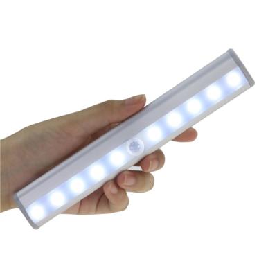 China USB LED Rechargeable Cabinet Room Light DC5V 10LEDs Motion Sensor Lights Cabinet LED Night Te koop