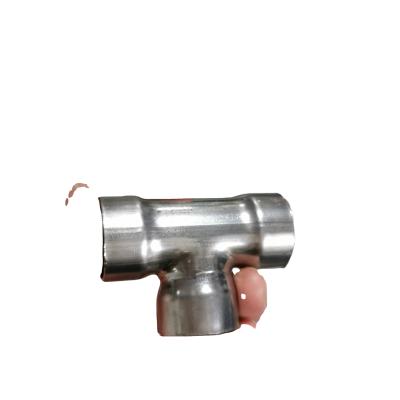 China SS304 / SS316L 304 Stainless Steel Equal Socket Fittings 25MM Tee for sale