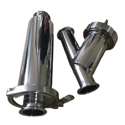 China General Sanitary Straight Type Strainer/Stainless Steel Filter/DIN/SMS/3A DST Angle Type/Y-Type for sale