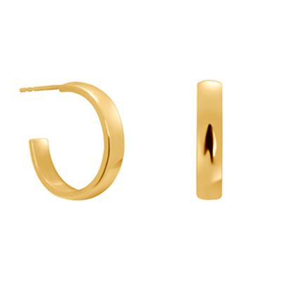 China CLASSIC 925 Hot Sale Gold Plated Geometric Circle Stud Earring for sale