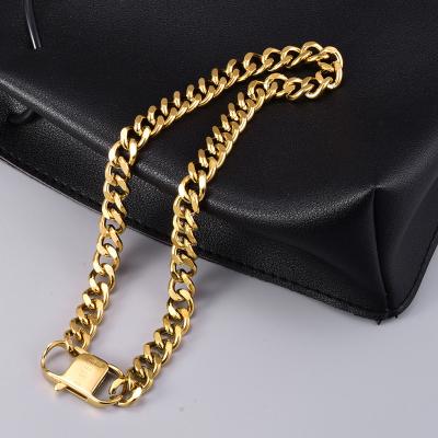 China Fashion / Hip Hop Eco - Friendly Miami Finish Gold Jewelry Men Iced Out Cuban Link Chain Necklace for sale