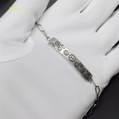 China Wholesale Fashion Charm JHS124 Stainless Steel Double Layer Chain Bracelet Stainless Steel Bracelet Accessories for sale