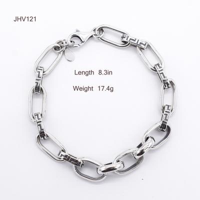 China Punks bracelet JHV121 925 chain silver black wholesale silver for sale