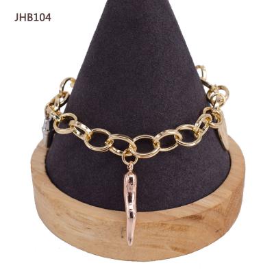 China JHT104 Wholesale Fashion 18K Gold Plated 3color Bracelet for sale