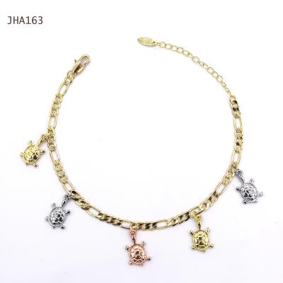 China FASHION JHA163 fashion gold anklet three-color turtle women's anklet for sale