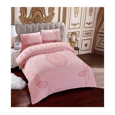 China Single Brushed Style Four-Piece Bedding Sheet Set Nondisposable for sale