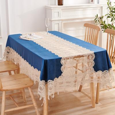 China Wholesale Art Tablecloth Dustproof Overlay Dinning Waterproof Tablecloth For Home Dining Decorative for sale