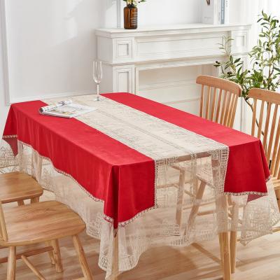 China Waterproof Home Dining Decorations Table Cloth Christmas Table Cover Cloth Tablecloth For Birthday Party for sale