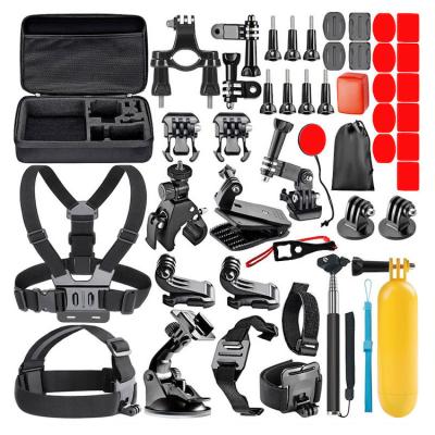 China Portable Flexible 44 In 1 Black GoPro Action Camera Mount Accessories Set For Go Pro Hero 9 8 7 6 5 4 for sale