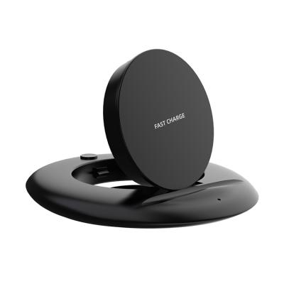 China Apple Series Black White Multifunctional Telescopic Foldable Radio Wireless Charging Fast Magnetic Charger For Mobile Phone for sale