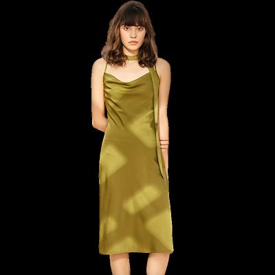 China New Style Anti-Static Customized Summer Satin Slip Women Long Bodycon Dresses Sexy Elegant Silk Midi Satin Slip Dress for sale