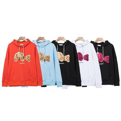 China Custom Anti-Wrinkle Chenille Bear Patch Unisex Chenille Patch Hoodie for sale