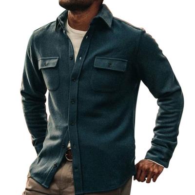 China Custom Design Fashion Size Single Breasted Casual Men Plus Print Contrast Topstitch Jacket for sale