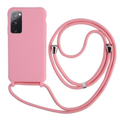 China Shockproof Necklace Lanyard Phone Case For Samsung Galaxy A13 A14 A53 5G A32 Note10  Note 20 S10 S9 A52 A72 A51 A71 Strap Cord Chain Cover for sale