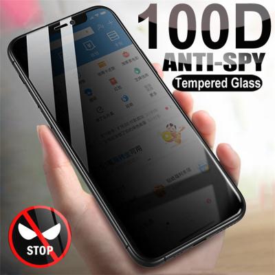 China Mobile phone protective film Privacy Mobile Phone Anti Spy Glare Protective cover Film Tempered Glass Screen for iPhone 15 14 13 12 11 pro max XR XS 7 8 Plus for sale