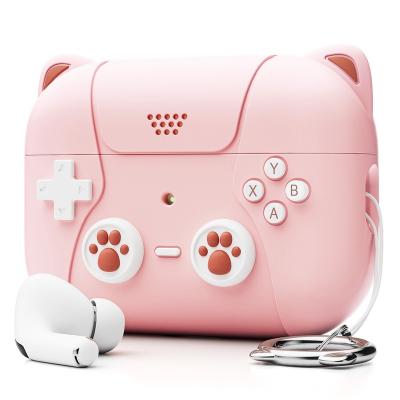 China Sustainable 3D Cartoon Cat Cute Case for Airpods Pro 2 Earphone accessories Soft Silicone Protector Case for Airpods 3 for sale