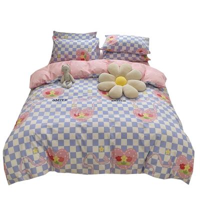 China Cute Anti-Pull Cartoon Duvet Cover Kids Bed Sheet Custom Bedding Sets Cotton for sale