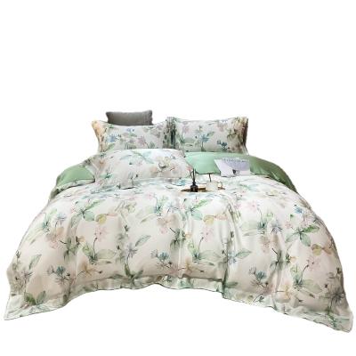 China Nondisposable #Factory Direct dirty#floral bedding materials set flat king quality bedding set for sale