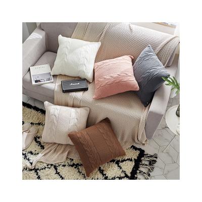 China Christmas China Wholesale Anti-static Washable Geometric Cross Line Custom Hand Pillow Case for sale