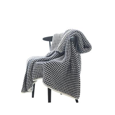 China 100% Hot Sales#super high quality direct #Factory anti-static 2ply soft blanket knit throw waffle blanket for sale