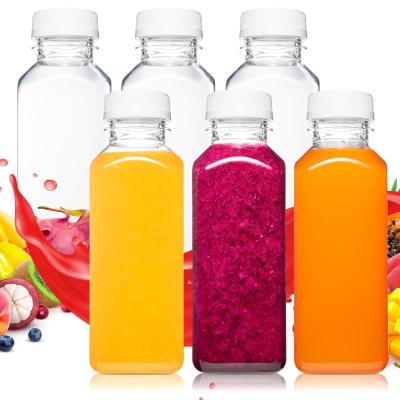 China 4 Unzen 120 ml Ingwer Saft Flasche Rübensaft Leere Flaschen Quadrat Plastik Saft Flasche zu verkaufen