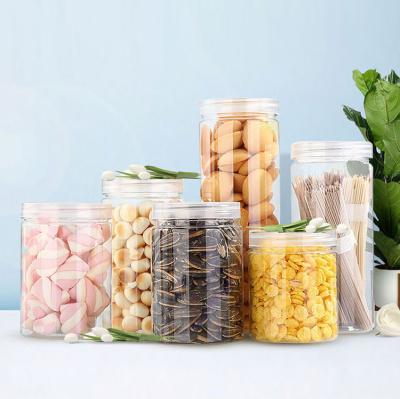 China Empty Food Grade Kitchen Storage Container 1oz 2oz 30g 40g 50g 60g 80g 100g 30ml 60ml 80ml 100ml Clear Plastic Jar for sale