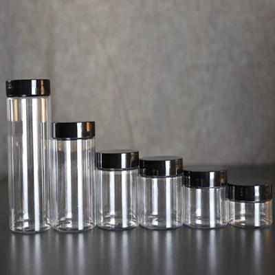 China 30ml 50ml 100ml 120ml 150ml 200ml 250ml 300ml 500ml Wide Mouth Clear PET Plastic packing containers for sale