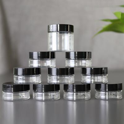 China Customizable Logo Transparent Plastic Cosmetic Jar for sale