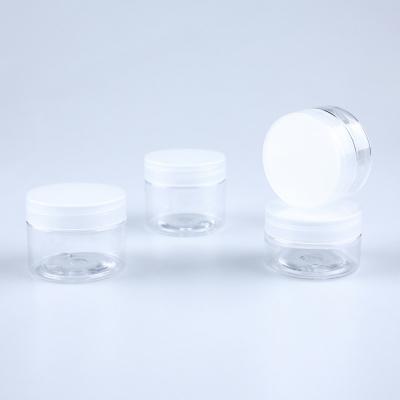 China 120ml Airtight Plastic Cosmetic Container Jar With Pressure Sensitive Gasket for sale