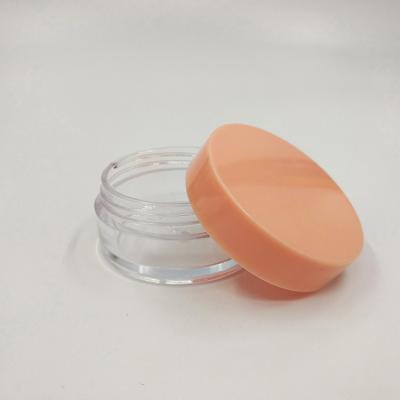 China Smooth Surface Plastic Cosmetic Jar 10ml 15ml 30ml 60ml 80ml 100ml 120ml 150ml With Transparent Design for sale