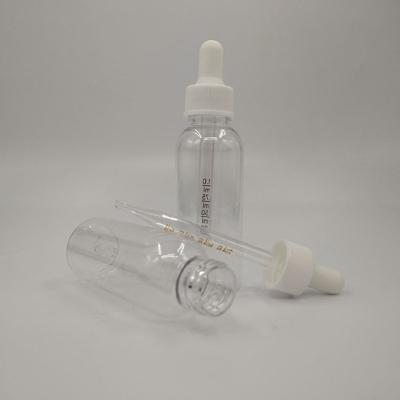 China Transparent Black Customize Glass Plastic Dropper Bottles for Packaging for sale