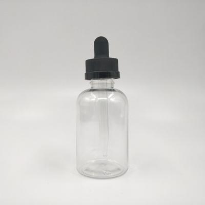 China Black Transparent Glass Dropper Bottles with Screw Cap for Liquid in Various Ml 10-120 for sale