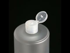 Cosmetic PET Empty 500ml Pump Bottles 16oz Plastic Glossy Cylindrical