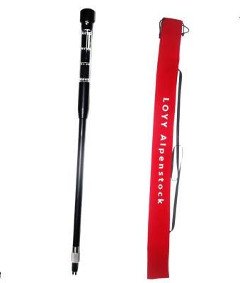 China Water Resistant Multifunctional Adjustable Telescopic Aluminum Alloy Increasing Trekking Walking Stick Poles To Increase Folding Self-Defense for sale