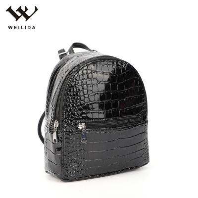 China Fashion Designers PU Waterproof Custom Casual Leather Ladies Travel Small Rucksack Women Backpacks for sale