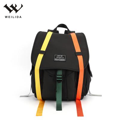 China Custom design / logo is available men gym soft backpack school bags black nylon backpack for male for sale