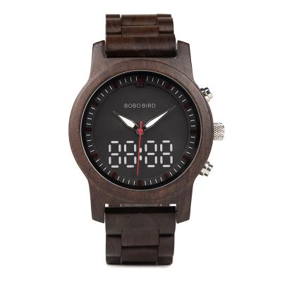 China BOBO BIRD Display Double Display Non-Specific Wood Watch With Quartz And Digital Movement for sale