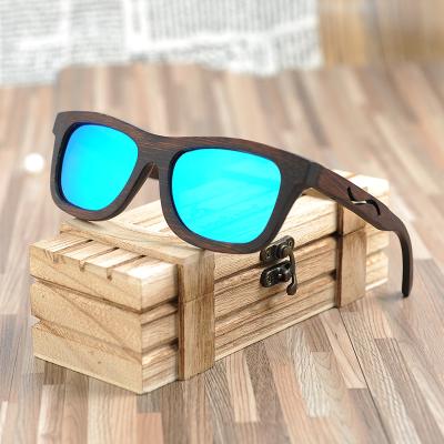 China Fashion Sunglasses Factory New Arrivals High Quality Sunglasses Blue Glass Cases Sunglasses With Bamboo Wooden Box for sale