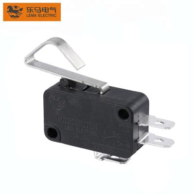 China Lema KW7-4 Home Appliance Folded Lever Trigger Micro Switch Sensitive Microswitch Locking Micro Switch for sale