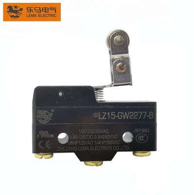 China Lema LZ15-GW2277-B One Way Hinge Lever Switch Mechanical Short Roller Micro Lever Switch Mechanical CE for sale