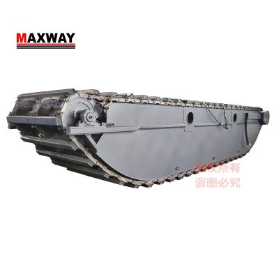 China Farms Price Cheap MAX250PU Floating Swamp Excavator Amphibious Pontoon Track, Suitable For 23--26 Ton Excavators for sale