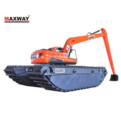 China MAXWAY Farms brand, high quality amphibious pontoon for swamp excavator, model: MAX200PU for sale