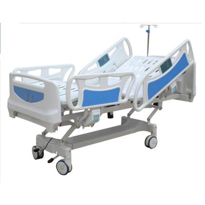 China 10 years of KL001-1 electric icu bed,double crank hospital bed with central brake castdors,electric ICU ward care hospital bed for sale