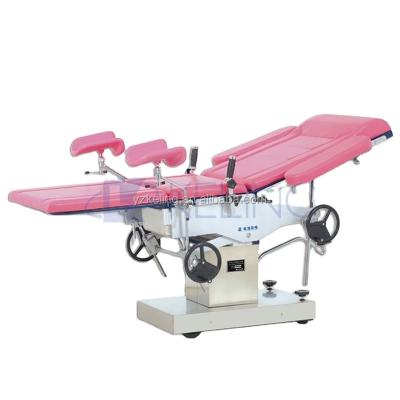 China Metal Hospital Bed Operating Table Hospital Birthing Beds Hydraulic Manual Gynecological Operating Room Table for sale