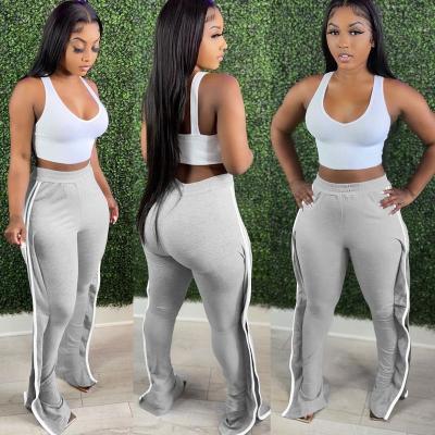 China OUDINA Anti-wrinkle boutique clothing women pants stretch multicolor sports casual pants track pants for ladies for sale